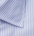 Sid Mashburn - Blue Striped End-on-End Cotton Shirt - Blue