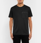 Berluti - Leather-Trimmed Cotton-Jersey T-Shirt - Men - Black