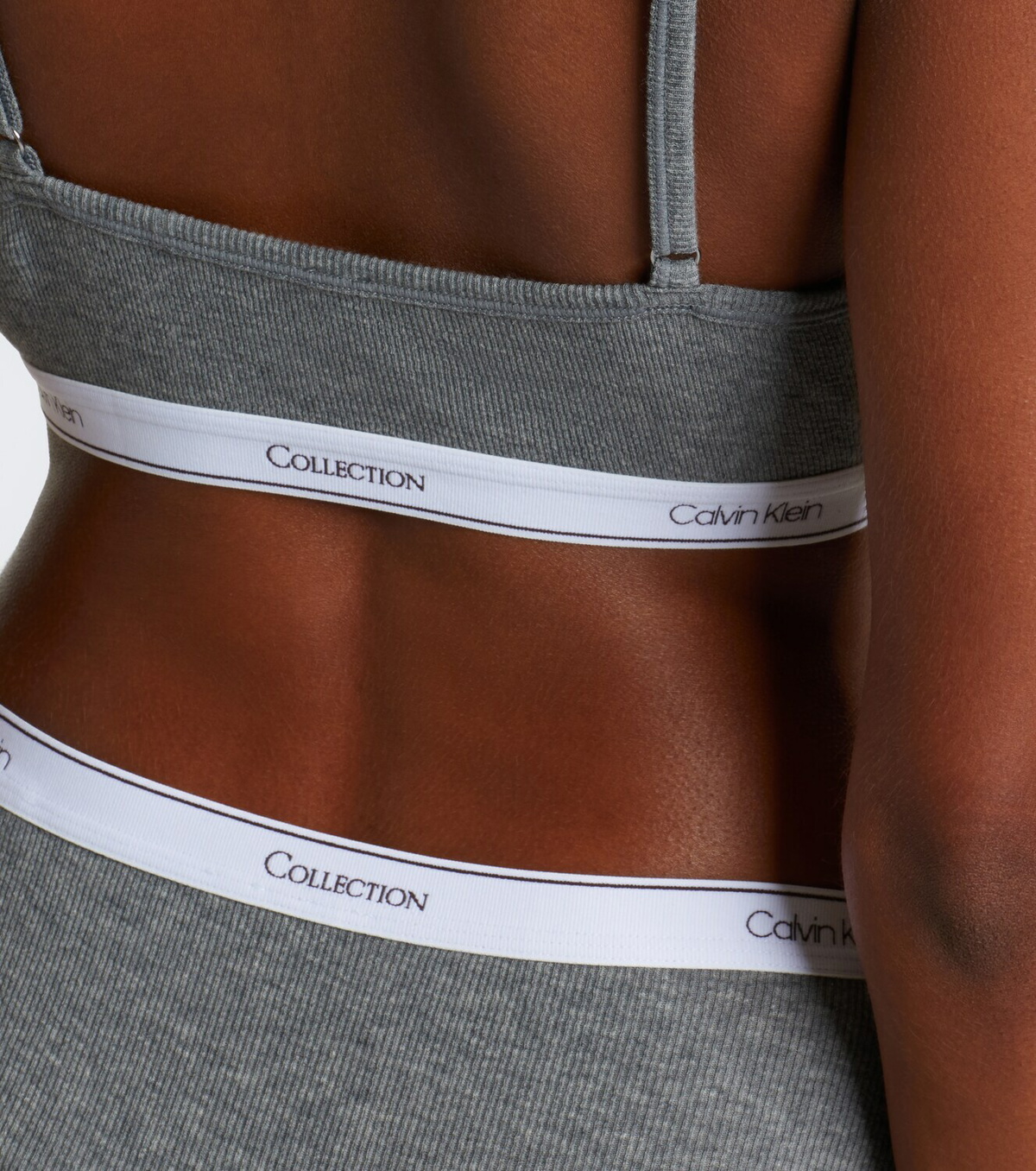 Calvin Klein Collection Thaïs ribbed-knit cotton-blend briefs