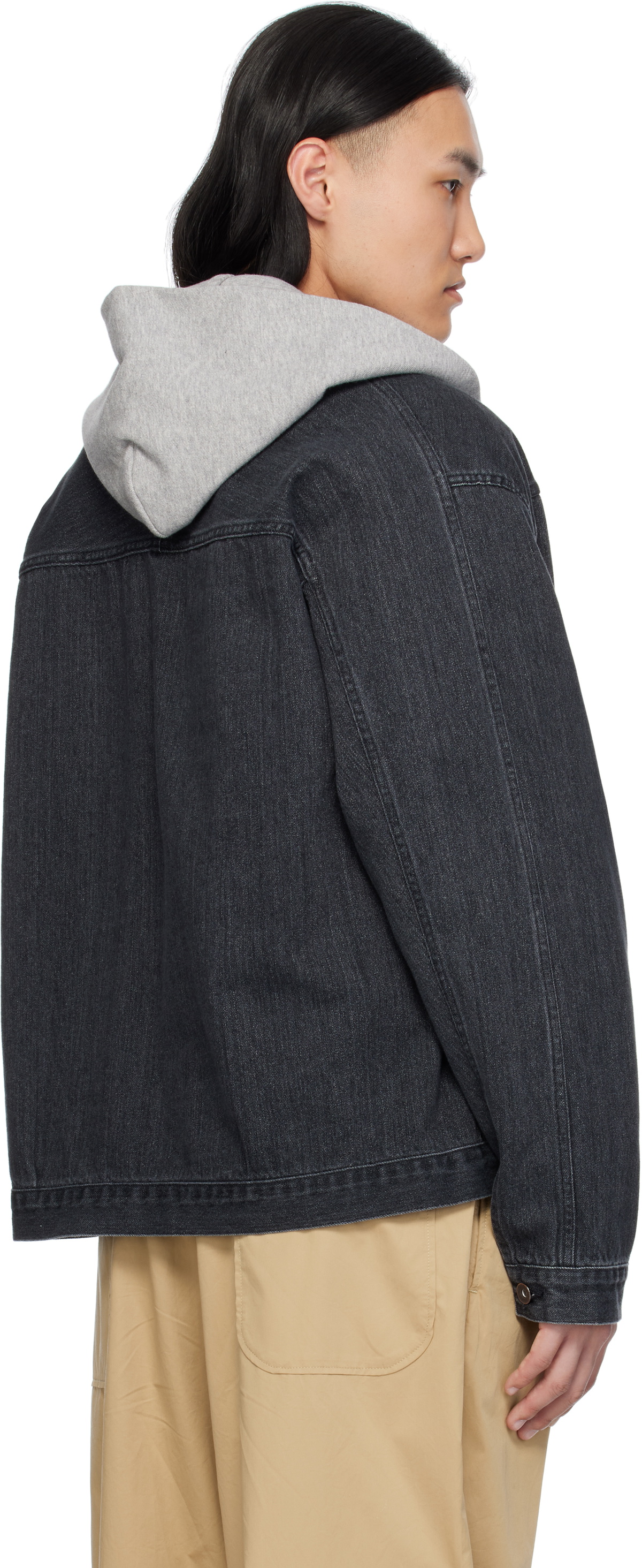 nanamica Gray Short Denim Jacket