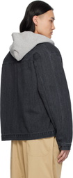 nanamica Gray Short Denim Jacket
