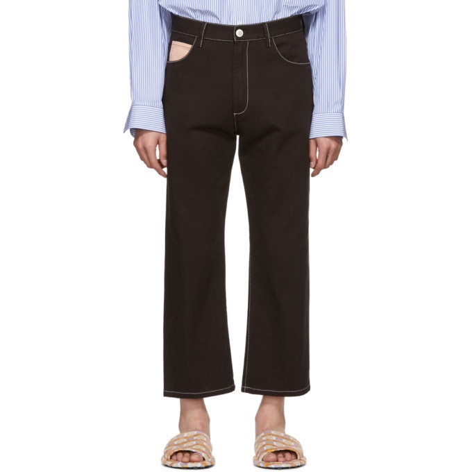Photo: Marni Brown Contrast Stitching Jeans