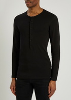 Tom Ford Henley Stretch-cotton top Black