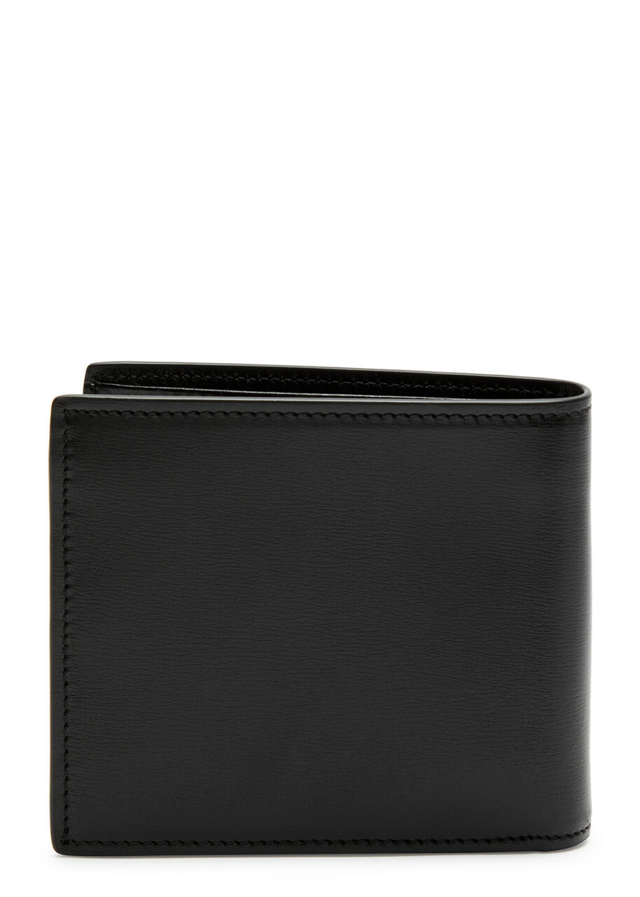 Saint Laurent Logo Leather Wallet - Black - One Size Saint
