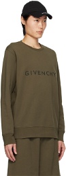 Givenchy Khaki Slim Fit Sweatshirt