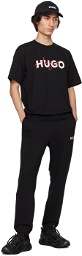 Hugo Black Relaxed-Fit Sweatpants