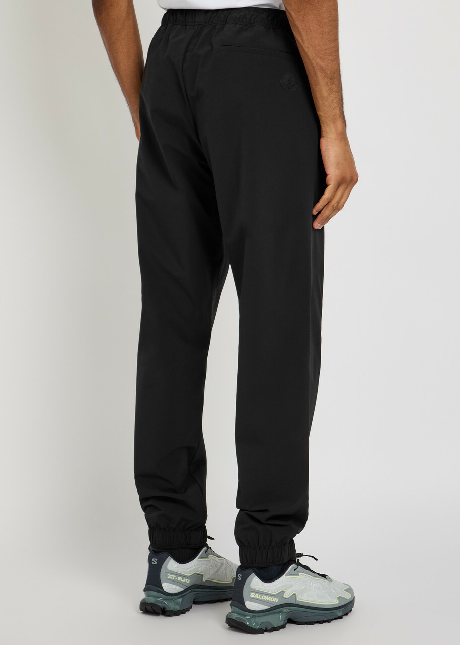 Moncler Tapered-leg Shell Sweatpants Black