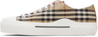 Burberry Beige Check Sneakers