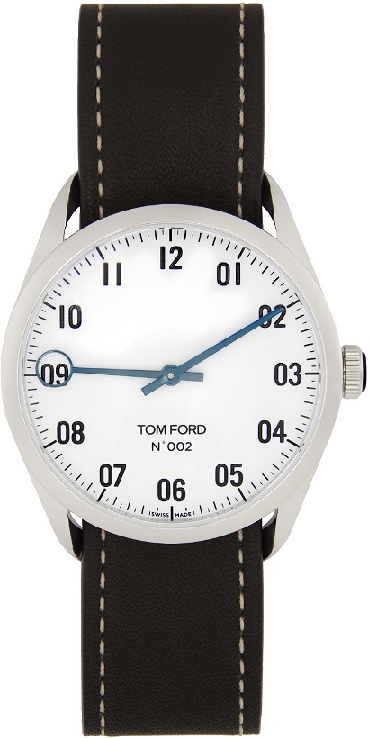 Photo: TOM FORD Black Matte Stainless Steel 001 Watch