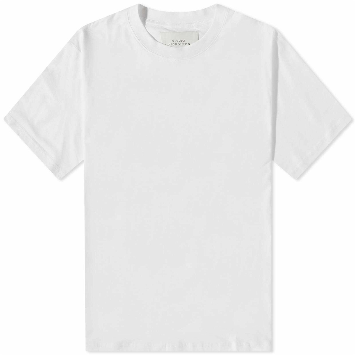 Photo: Studio Nicholson Men's Bric T-Shirt in Optic White