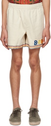 Bode Off-White Donkey Party Shorts