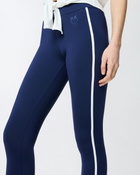 Pinko Leggings With Contrasting Sporty Bands Blue/White