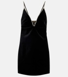 Dodo Bar Or Embellished velvet minidress