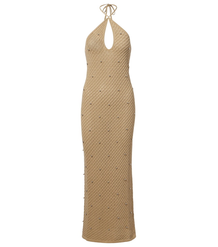 Photo: Staud Isola crochet embellished cotton beach dress