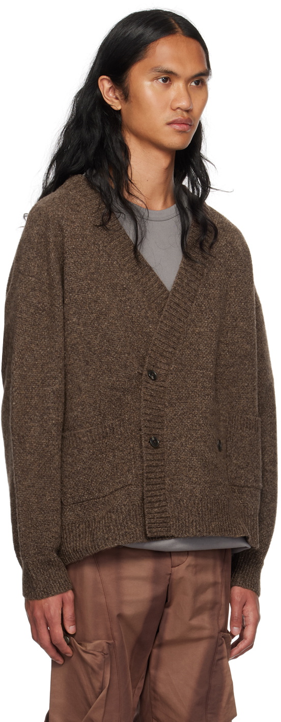 meanswhile Brown Double-Breasted Cardigan