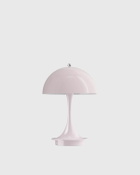 Louis Poulsen Panthella 160 Portable Pale Rose Acryl   Universal Plug Pink Lighting