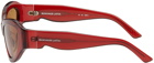 Eckhaus Latta SSENSE Exclusive Red 'The Bug' Sunglasses