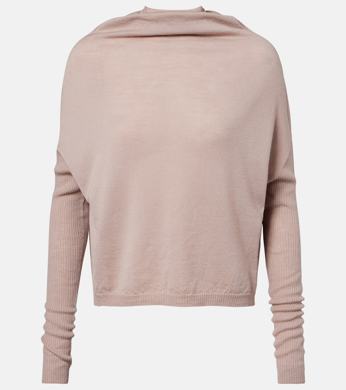 Rick Owens LS Crater virgin wool sweater