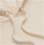 Café Kitsuné - Logo-Print Loopback Cotton-Jersey Hoodie - Neutrals