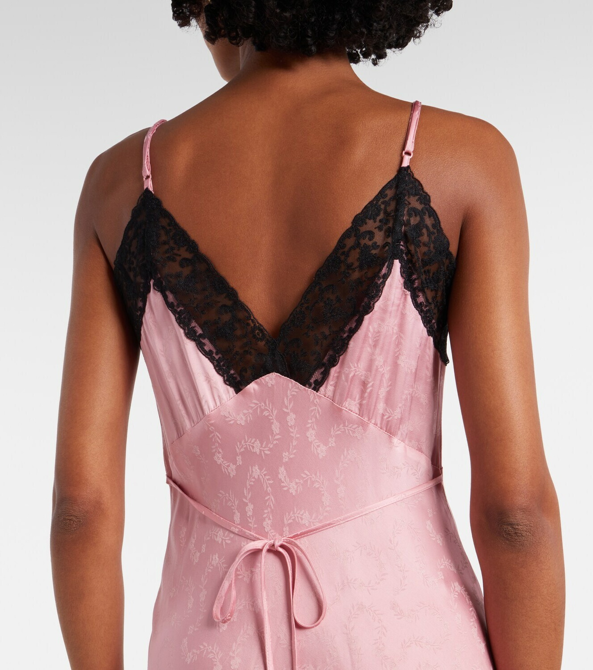 Rixo Alberta floral satin jacquard maxi dress