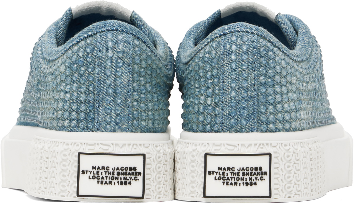 Marc Jacobs Blue 'The Crystal' Denim Sneakers