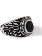 Jam Homemade - College S Sterling Silver Onyx Ring - Black