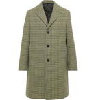 Acne Studios - Vichy Houndstooth Wool-Blend Tweed Overcoat - Green