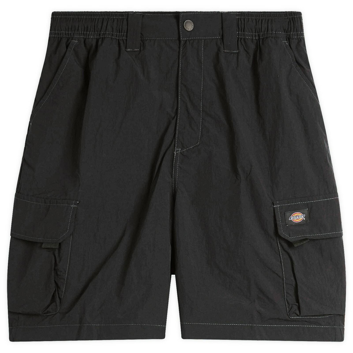 JieDa × Dickies REMAKE TUCK SHORTS BLACK Skateboarding - Grants Pass Relaxed Fit Shorts - Size 9