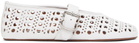 ALAÏA White Vienne Ballerina Flats