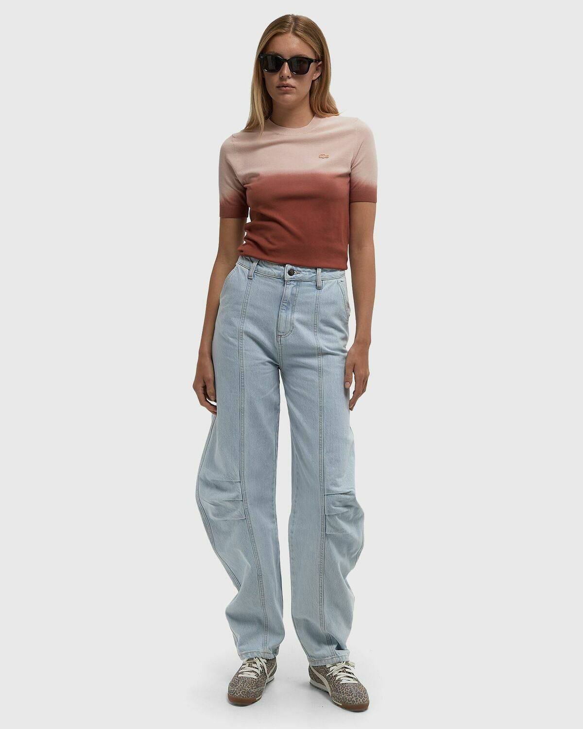 ROTATE Birger Christensen Cargo Denim Pants Blue Womens Jeans