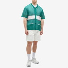 F/CE. Men's Mesh Knitted Short Sleeve Shirt in Green
