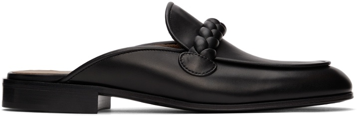 Photo: Gianvito Rossi Black Belem Mule Loafers