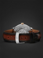 Baume & Mercier - Clifton Baumatic Automatic 40mm Stainless Steel and Leather Watch, Ref. No. M0A10713