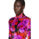 Richard Quinn Red Floral Turtleneck