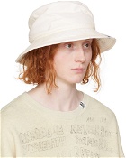 MIHARAYASUHIRO White CA4LA Edition Bucket Hat