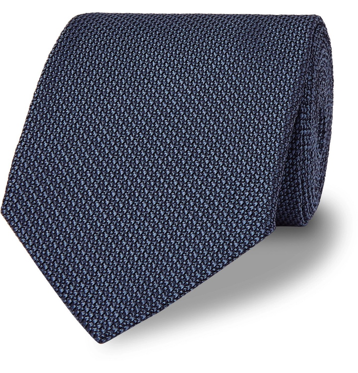 Photo: TOM FORD - 8cm Silk-Jacquard Tie - Blue