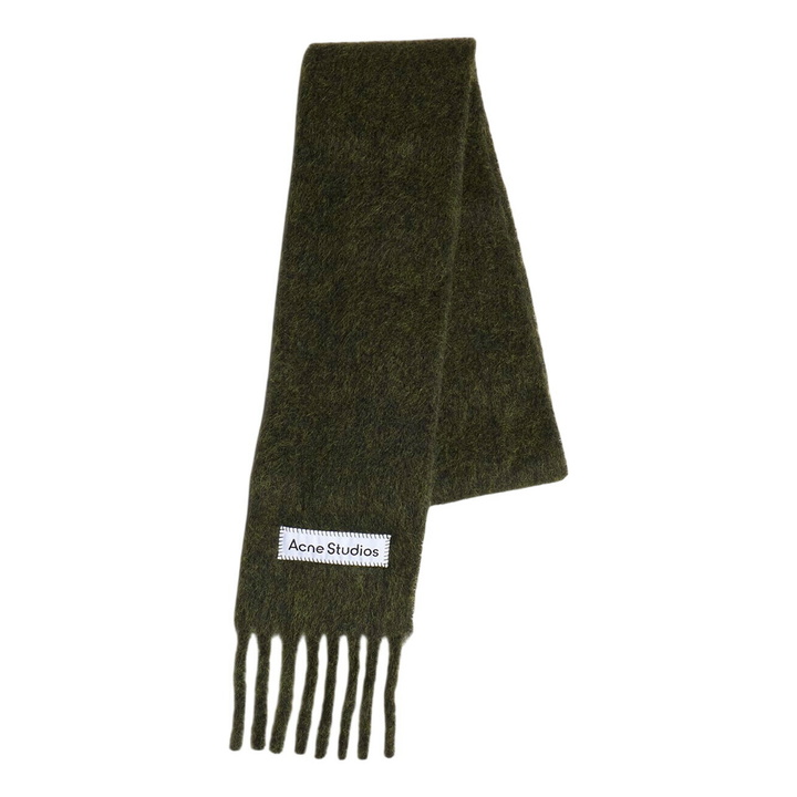 Photo: Acne Studios Men's Vally Skinny Scarf in Forest Green