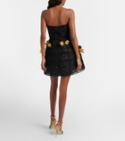 Oscar de la Renta Embellished sequined cocktail dress