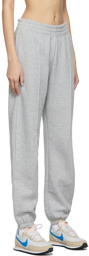 Nike Grey Fleece Sportswear Essential Collection Mid-Rise Lounge Pants