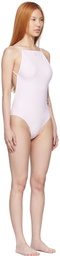 Courrèges SSENSE Exclusive Pink Nylon One-Piece Swimsuit