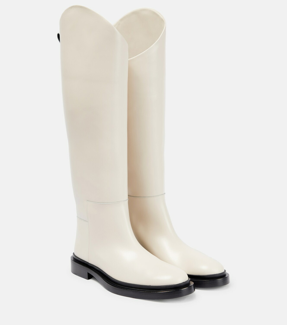Jil Sander Paneled leather kneehigh boots Jil Sander