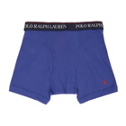 Polo Ralph Lauren Three-Pack Red and Blue Boxer Briefs