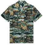 J.Crew - Camp-Collar Printed Woven Shirt - Dark green