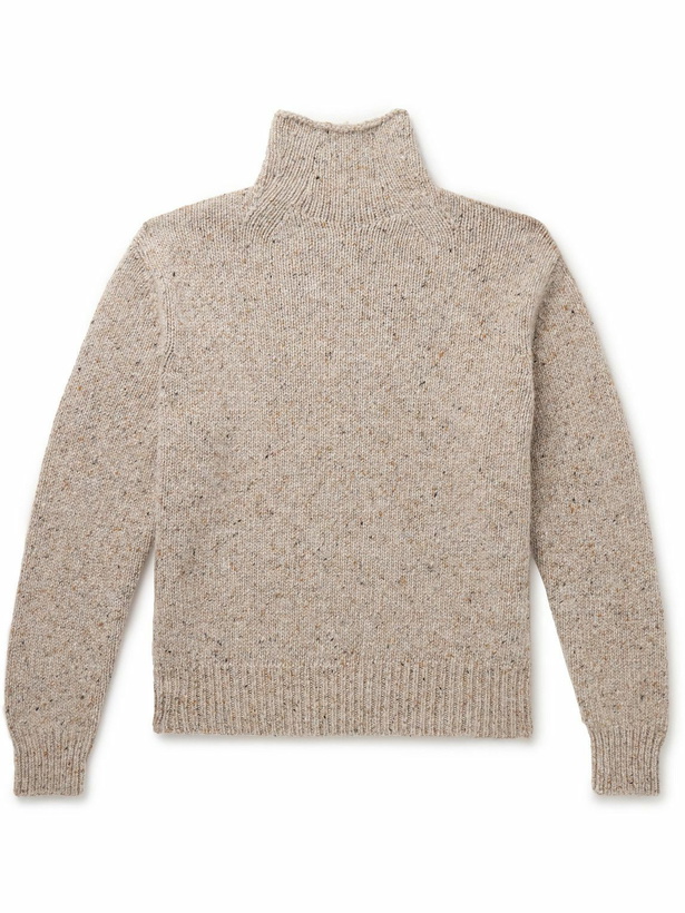 Photo: Zegna - Cashmere Mock-Neck Sweater - Neutrals