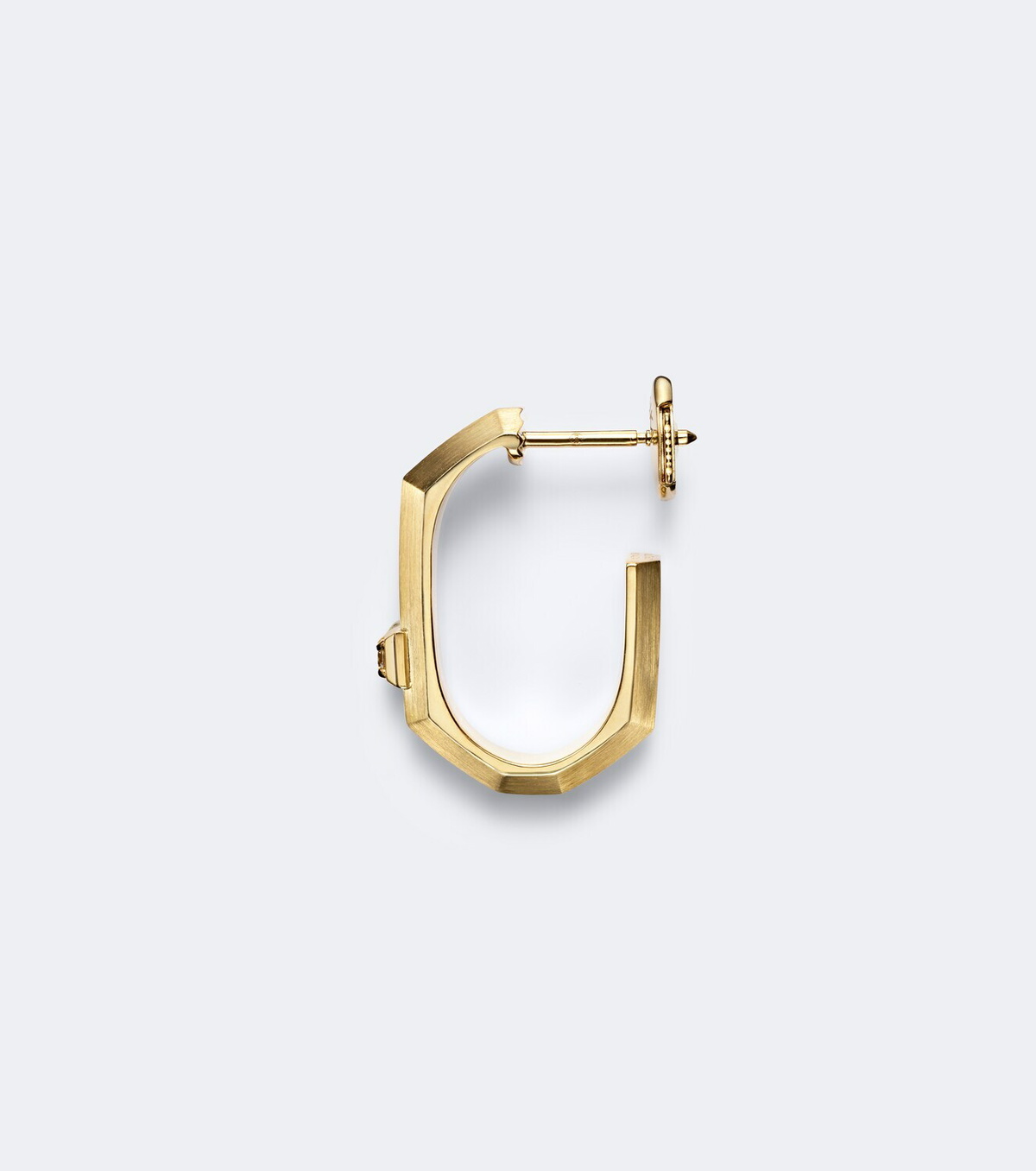 Messika Moderniste Small 18kt gold single hoop earring with diamond