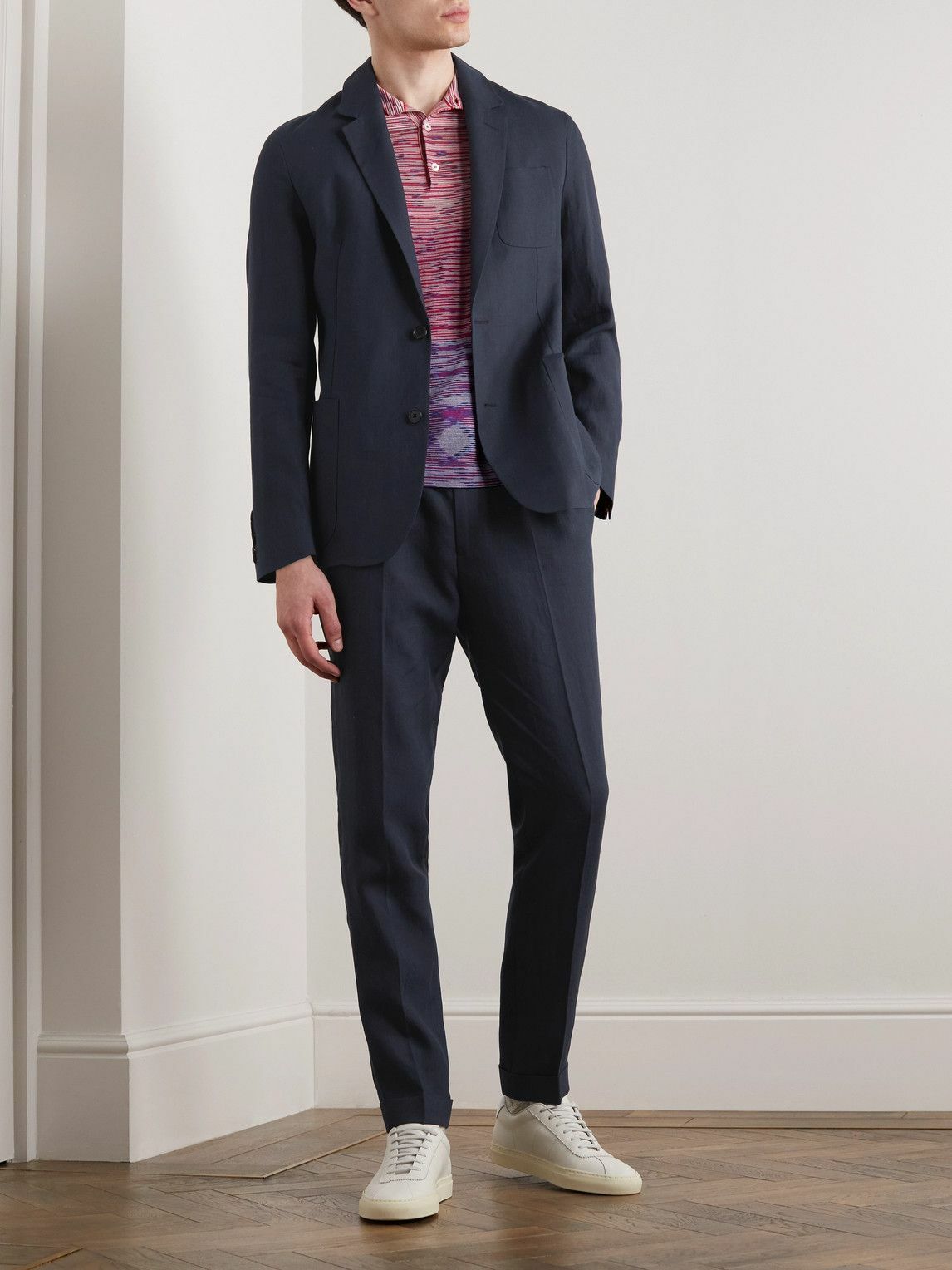 Paul Smith - Unstructured Linen Blazer - Blue