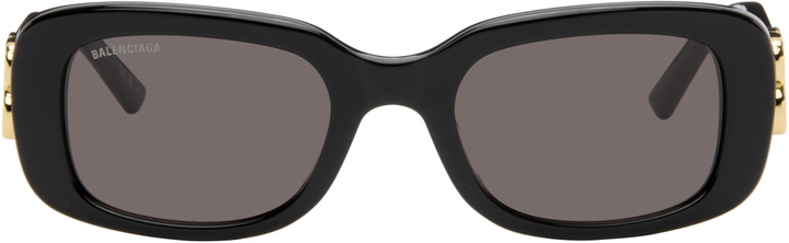 Photo: Balenciaga Black Rectangular Sunglasses