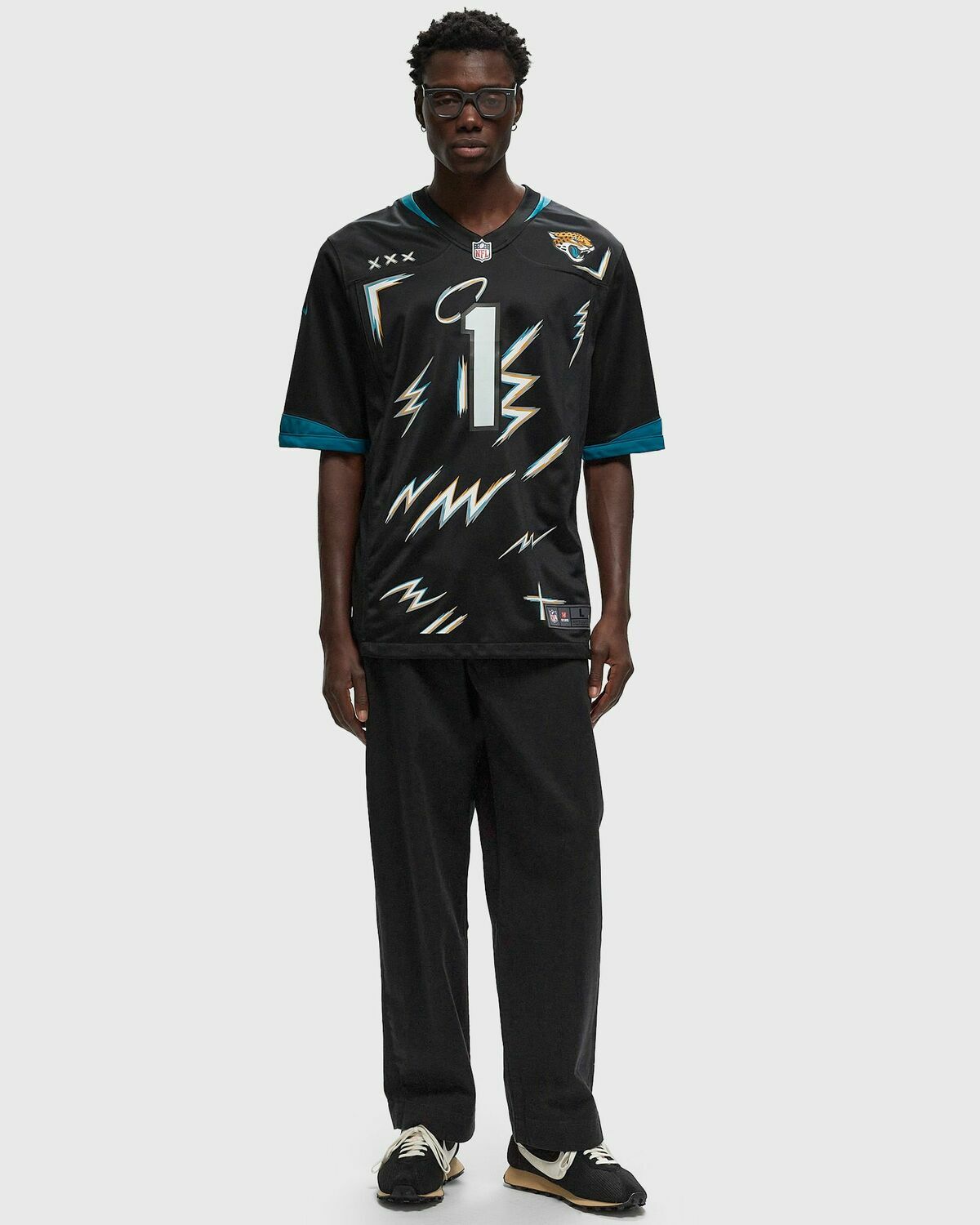 Fanatics Nike X Hard Jacksonville Jaguars Game Jersey Travis Etienne Jr 1 Black Jerseys