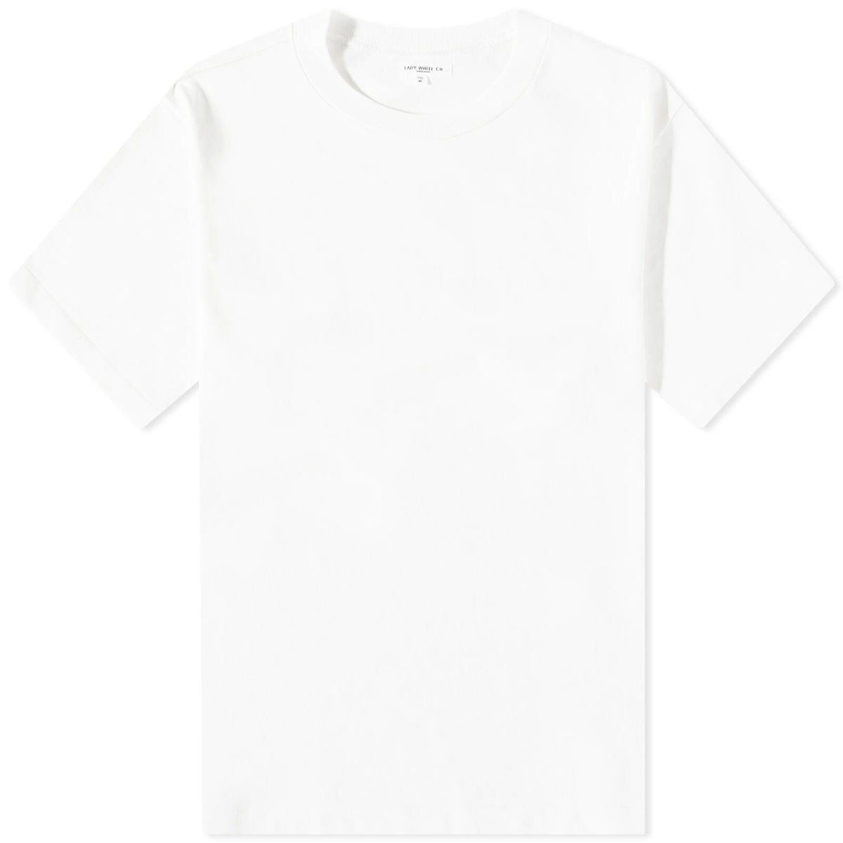 Lady Co. Men's Rugby Heavyweight T-Shirt in White Lady White Co.