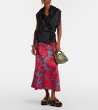 Dries Van Noten Crisp Small jacquard top-handle bag